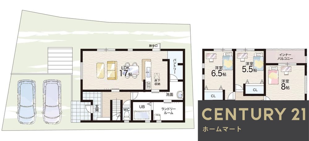 新築戸建 NEW一戸建て押熊町（学研奈良登美ヶ丘駅） 4280万円～4580万円の詳細情報 奈良県奈良市押熊町 写真13 センチュリー21ホームマート