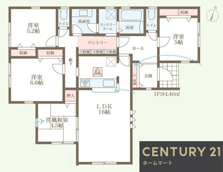 新築戸建 NEW一戸建て向陽台３ 4280万円の詳細情報 兵庫県川西市向陽台３ 写真9 センチュリー21ホームマート