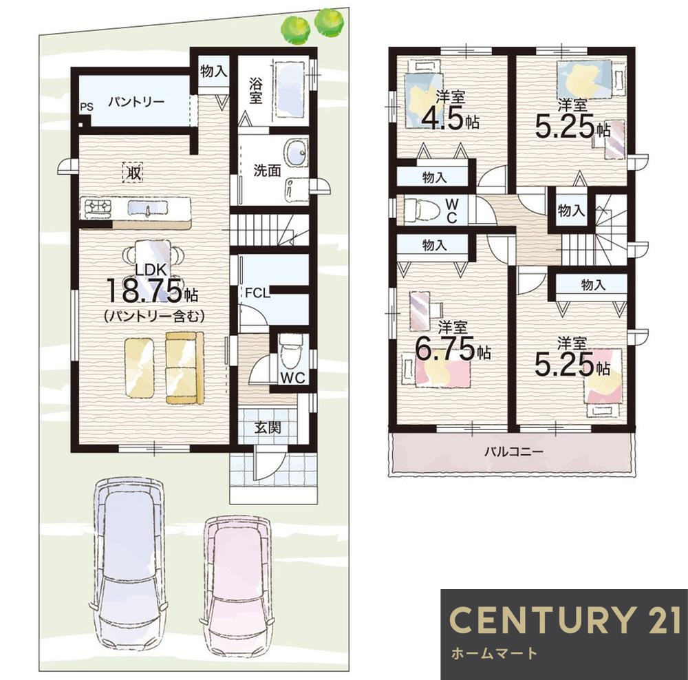 新築戸建 一戸建て東香里３ 3690万円・3890万円の詳細情報 大阪府枚方市東香里３ 写真13 センチュリー21ホームマート