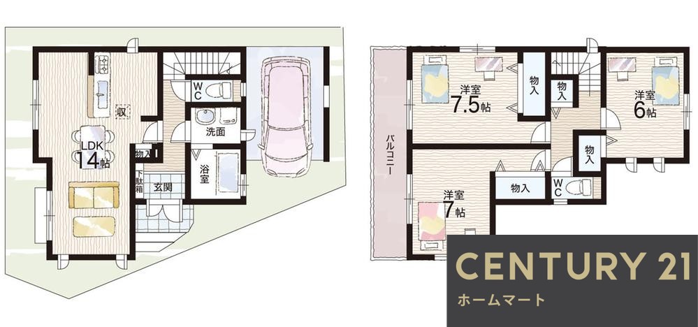新築戸建 一戸建て高槻市昭和台町 全4邸 一戸建ての詳細情報 大阪府高槻市昭和台町２ 写真24 センチュリー21ホームマート