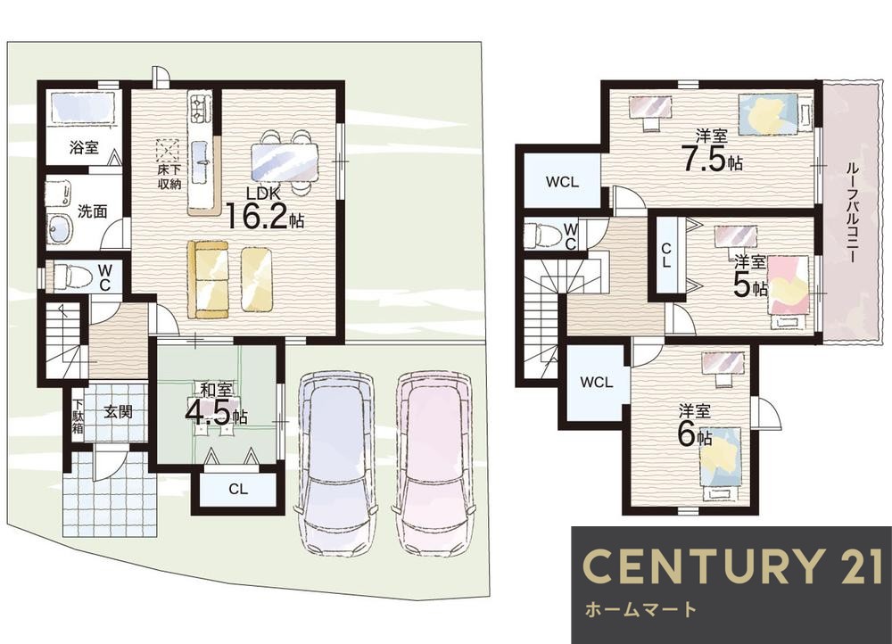 新築戸建 NEW一戸建て近江富士３ 2580万円～2780万円の詳細情報 滋賀県野洲市近江富士３ 写真12 センチュリー21ホームマート