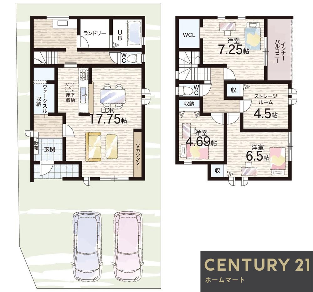 新築戸建 一戸建て大字東辻（御所駅） 2330万円・2380万円の詳細情報 奈良県御所市大字東辻 写真13 センチュリー21ホームマート