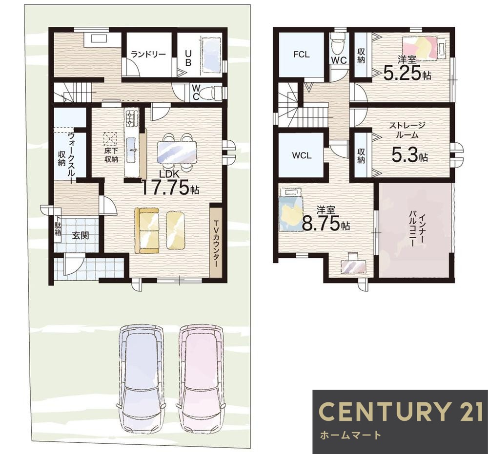 新築戸建 一戸建て大字東辻（御所駅） 2330万円・2380万円の詳細情報 奈良県御所市大字東辻 写真15 センチュリー21ホームマート
