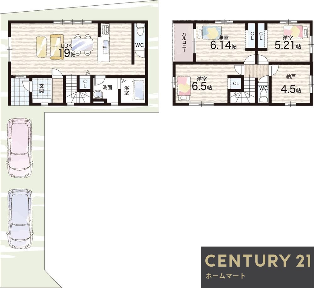 新築戸建 一戸建て今宿２（守山駅） 3998万円の詳細情報 滋賀県守山市今宿２ 写真8 センチュリー21ホームマート