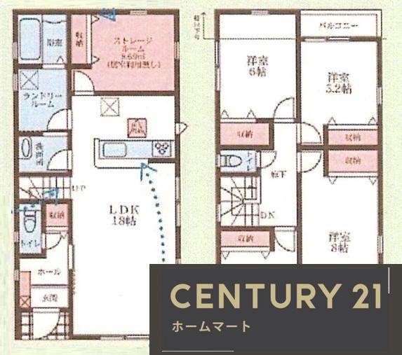 新築戸建 NEW一戸建て奈良市平松4丁目 全7邸 一戸建て第5期の詳細情報 奈良県奈良市平松４ 写真13 センチュリー21ホームマート