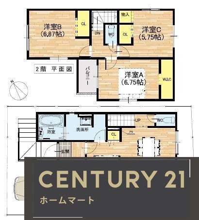 新築戸建 NEW一戸建て藤阪元町３（藤阪駅） 3298万円・3498万円の詳細情報 大阪府枚方市藤阪元町３ 写真5 センチュリー21ホームマート