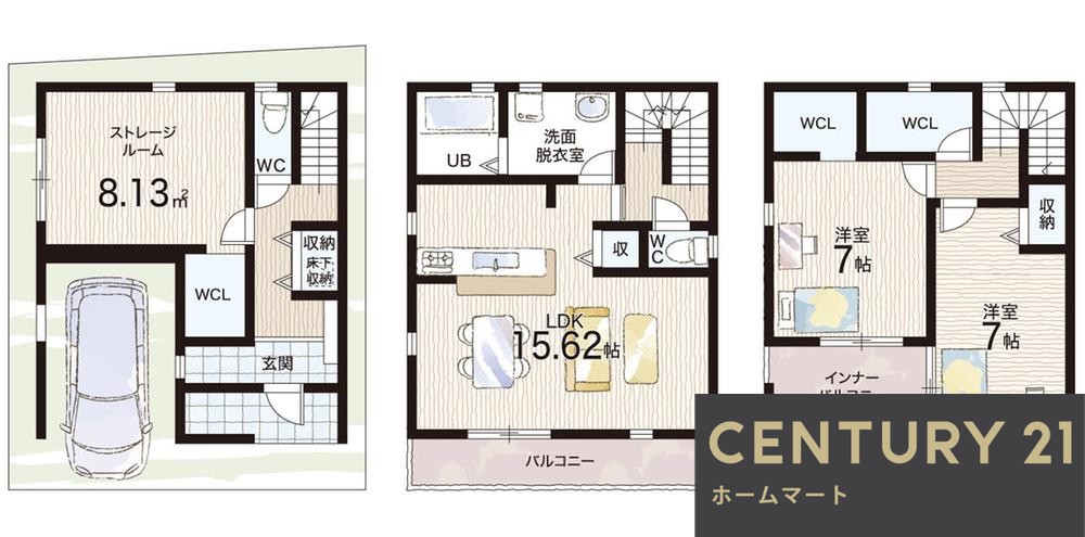 新築戸建 一戸建て天美東９（河内天美駅） 3580万円の詳細情報 大阪府松原市天美東９ 写真15 センチュリー21ホームマート