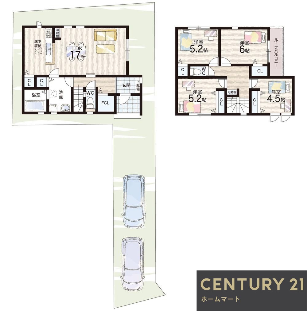 新築戸建 一戸建て宝来町 2980万円～3480万円の詳細情報 奈良県奈良市宝来町 写真12 センチュリー21ホームマート