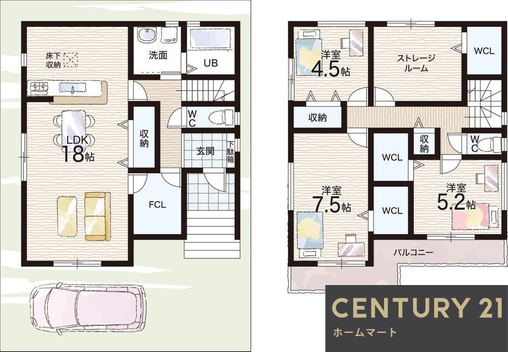 新築戸建 NEW一戸建て深阪１ 3180万円の詳細情報 大阪府堺市中区深阪１ 写真11 センチュリー21ホームマート
