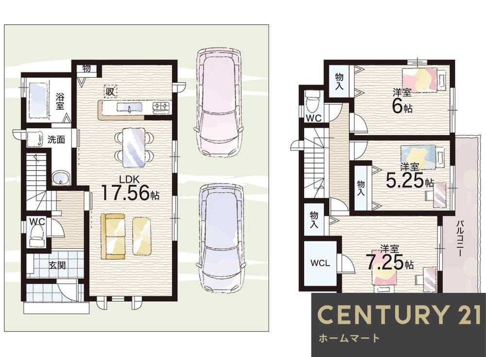 新築戸建 一戸建て芝生町２（摂津富田駅） 4190万円の詳細情報 大阪府高槻市芝生町２ 写真5 センチュリー21ホームマート