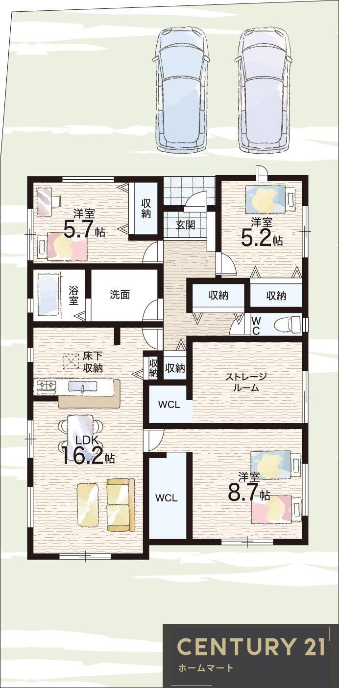 新築戸建 NEW一戸建て三田町 3280万円・3680万円の詳細情報 大阪府岸和田市三田町 写真13 センチュリー21ホームマート