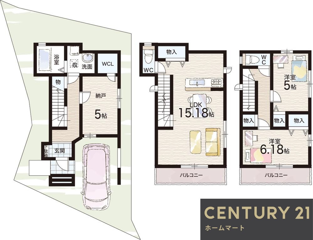 新築戸建 一戸建て堺市東区日置荘西町 全４邸 一戸建ての詳細情報 大阪府堺市東区日置荘西町１ 写真23 センチュリー21ホームマート