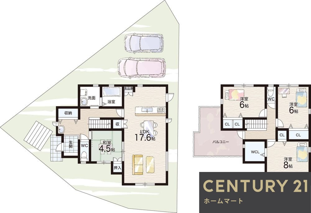 新築戸建 NEW一戸建て太秦緑が丘（寝屋川市駅） 4480万円の詳細情報 大阪府寝屋川市太秦緑が丘 写真15 センチュリー21ホームマート