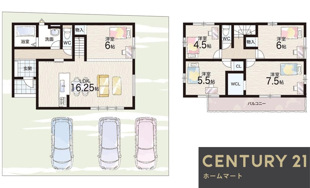 新築戸建 一戸建て栗東市中沢 一戸建て 全２邸第３期の詳細情報 滋賀県栗東市中沢２ 写真20 センチュリー21ホームマート