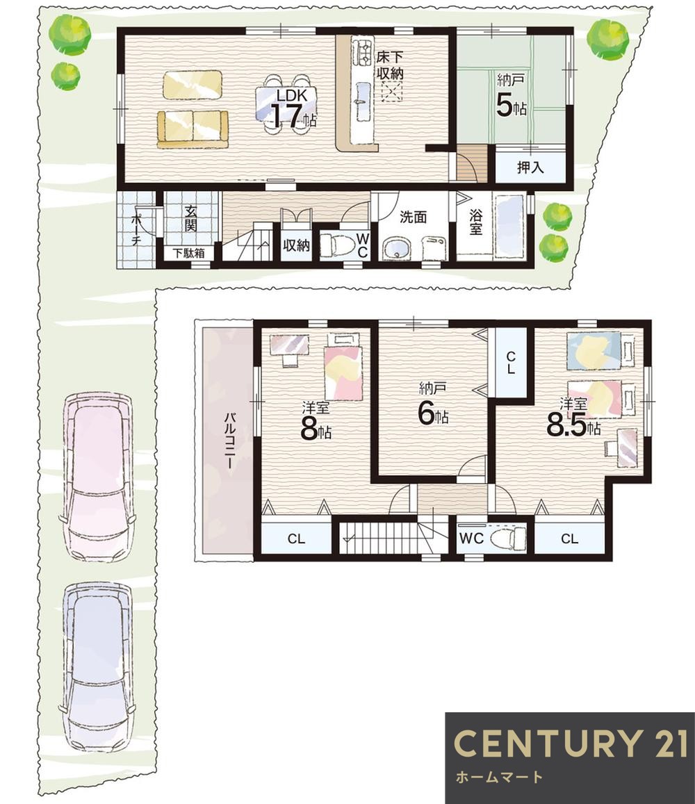 新築戸建 一戸建て南野田（狭山駅） 3690万円～3990万円の詳細情報 大阪府堺市東区南野田 写真14 センチュリー21ホームマート