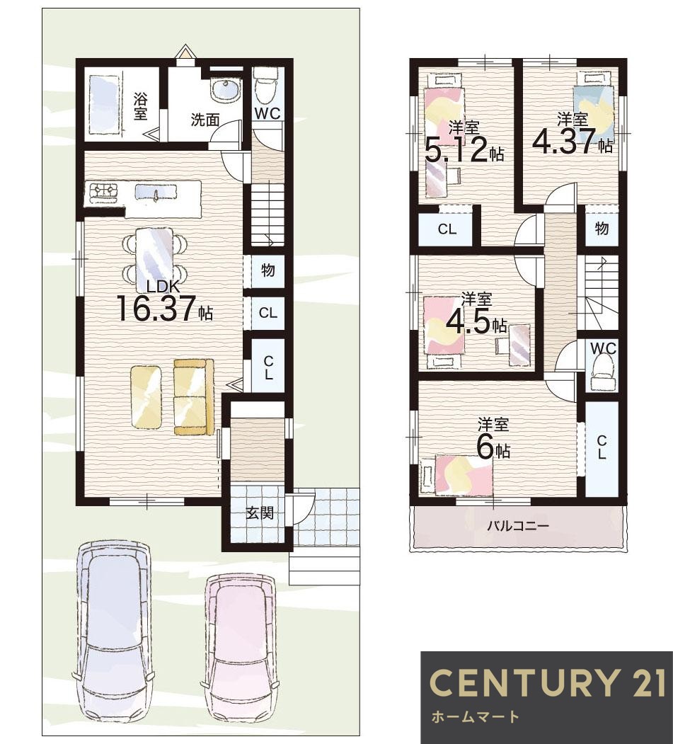 新築戸建 一戸建て大津市鶴の里 一戸建て 全２邸第１期の詳細情報 滋賀県大津市鶴の里 写真14 センチュリー21ホームマート