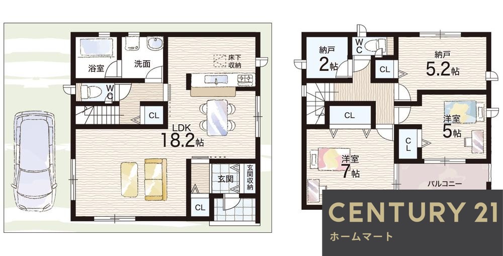 新築戸建 NEW一戸建て八尾市桂町 全３邸 一戸建て第３期の詳細情報 大阪府八尾市桂町５ 写真18 センチュリー21ホームマート