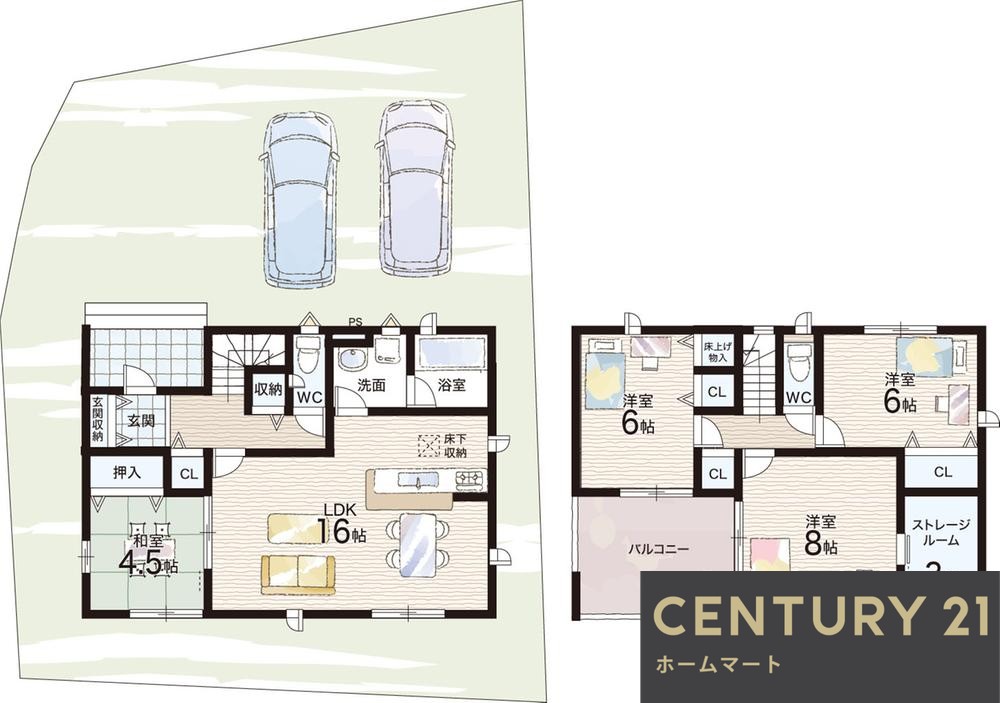 新築戸建 NEW一戸建て甲賀町大原中（甲賀駅） 2280万円・2480万円の詳細情報 滋賀県甲賀市甲賀町大原中 写真14 センチュリー21ホームマート