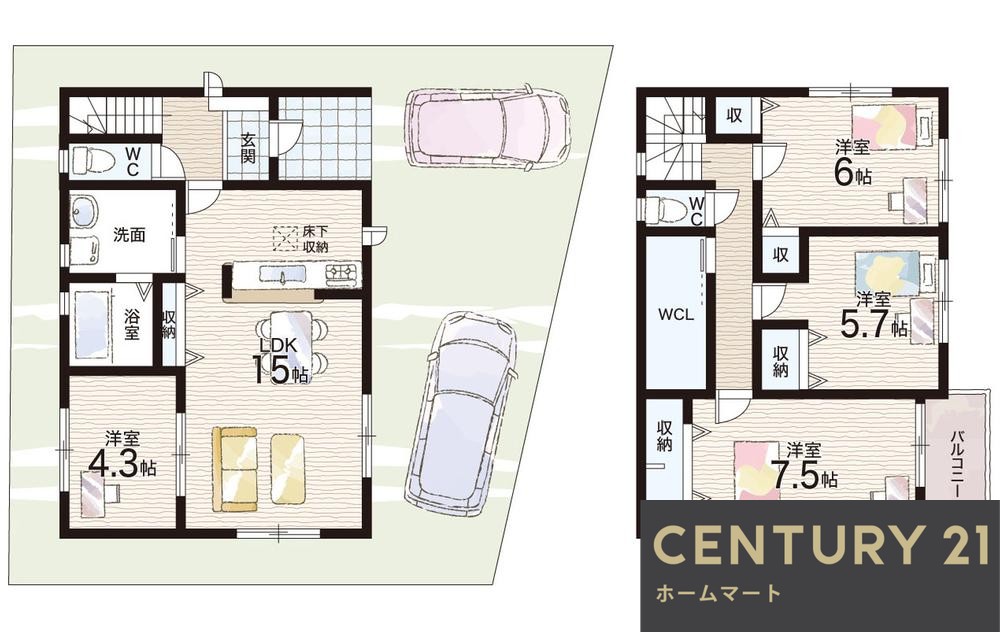 新築戸建 NEW一戸建てはびきの５ 2980万円～3190万円の詳細情報 大阪府羽曳野市はびきの５ 写真13 センチュリー21ホームマート