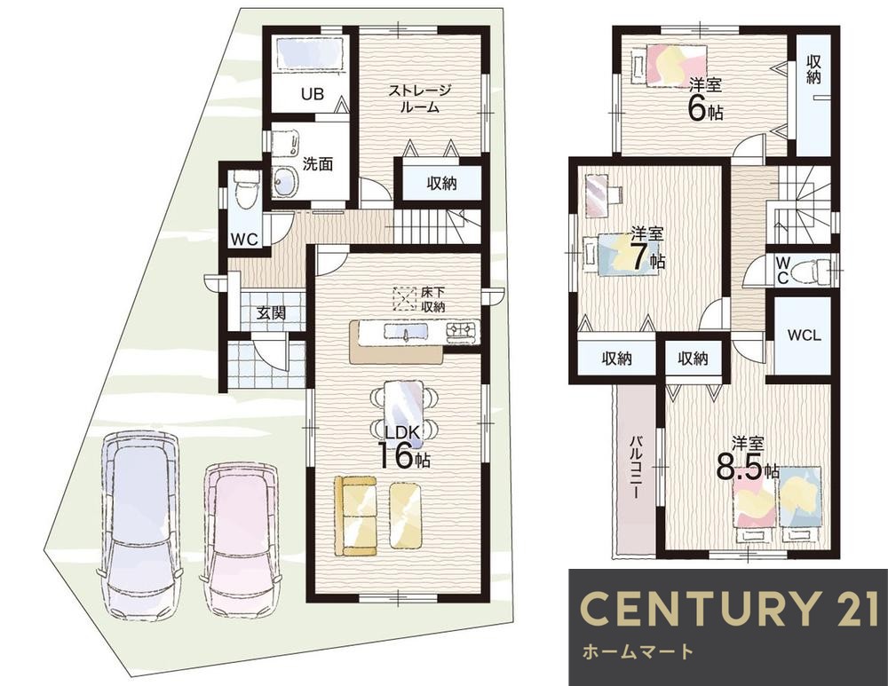 新築戸建 NEW一戸建てはびきの５ 2980万円～3190万円の詳細情報 大阪府羽曳野市はびきの５ 写真15 センチュリー21ホームマート