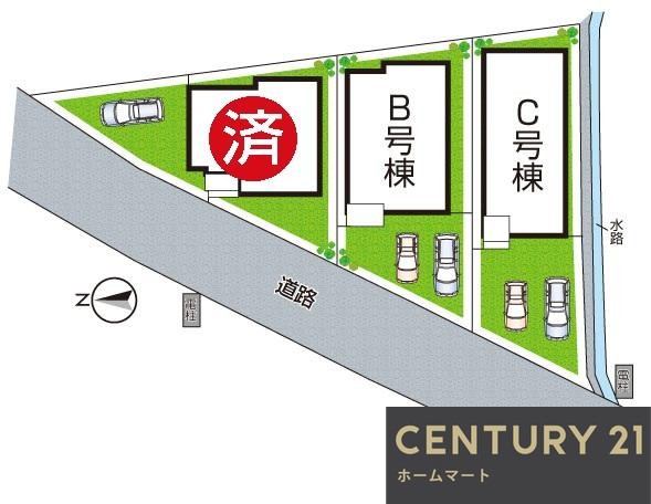 新築戸建 一戸建て箕面市半町 全3邸 一戸建ての詳細情報 大阪府箕面市半町３ 写真24 センチュリー21ホームマート