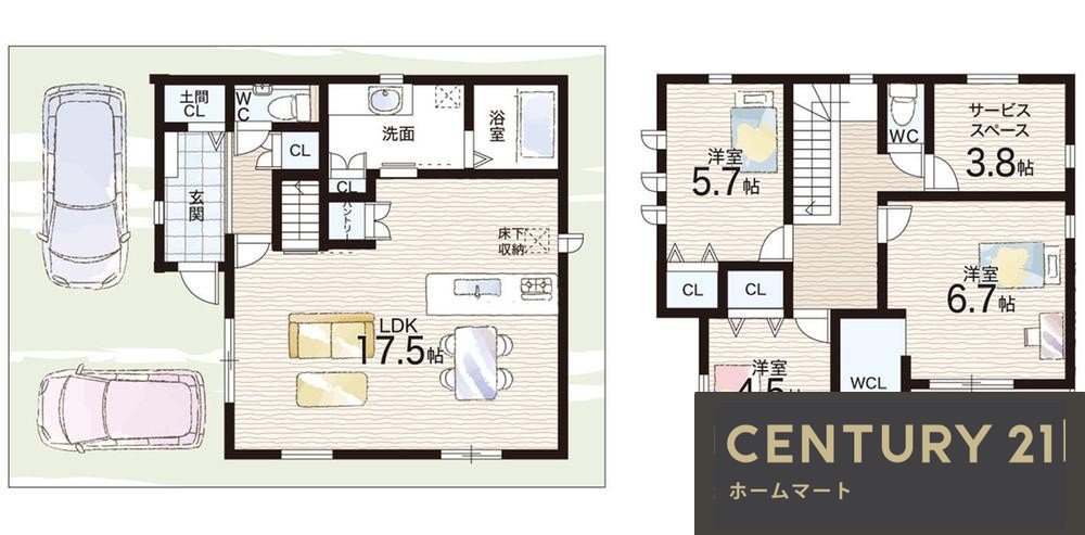 新築戸建 NEW一戸建て南余部（北野田駅） 3680万円の詳細情報 大阪府堺市美原区南余部 写真12 センチュリー21ホームマート