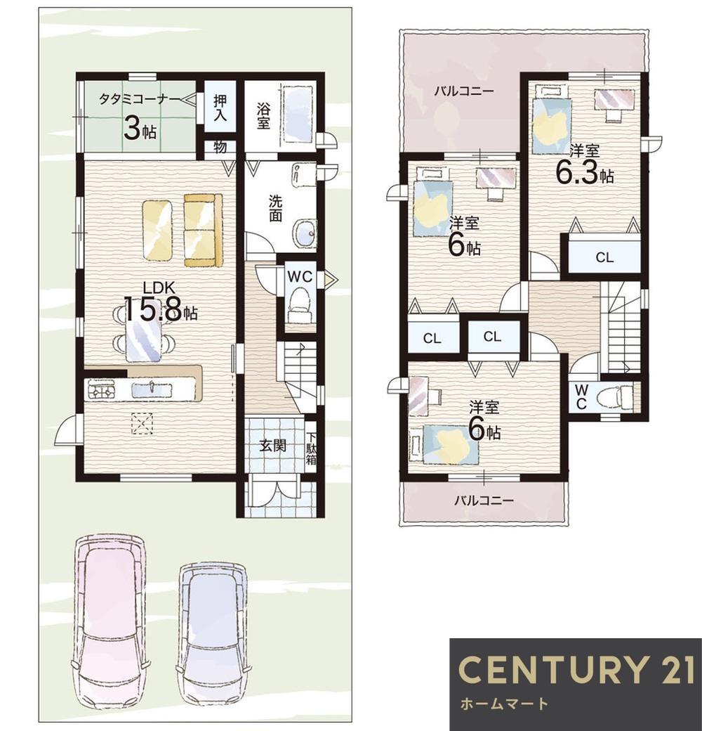 新築戸建 一戸建て学園緑ヶ丘２（学園前駅） 3780万円の詳細情報 奈良県奈良市学園緑ヶ丘２ 写真12 センチュリー21ホームマート