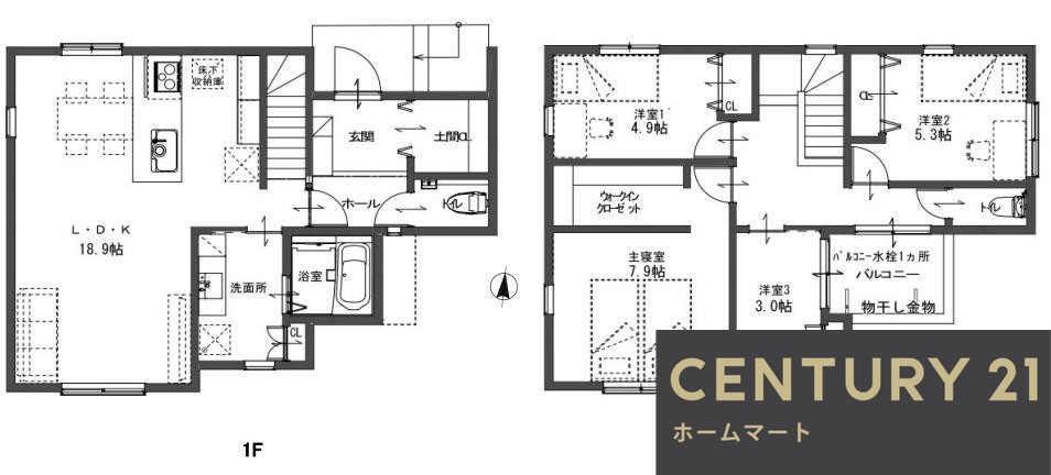 新築戸建 NEW一戸建て加太３（大阪狭山市駅） 3480万円の詳細情報 大阪府富田林市加太３ 写真12 センチュリー21ホームマート