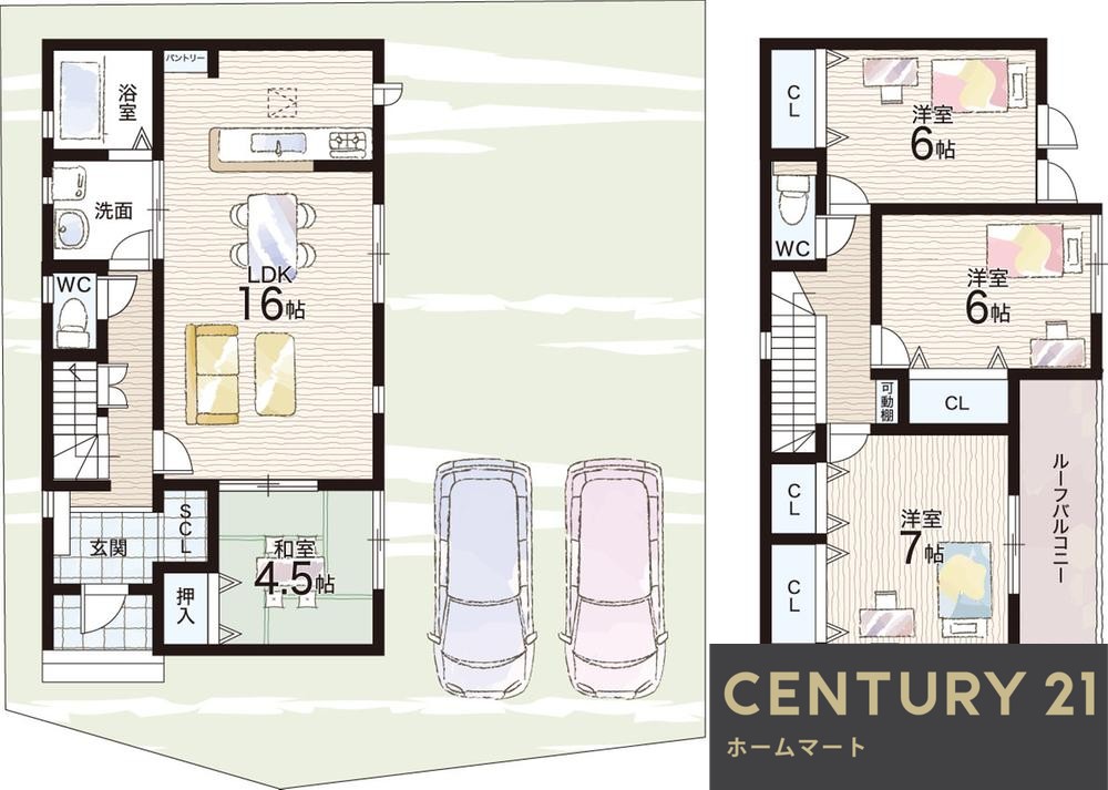 新築戸建 一戸建て栗東市小平井 一戸建て 全２邸第１期の詳細情報 滋賀県栗東市小平井１ 写真20 センチュリー21ホームマート