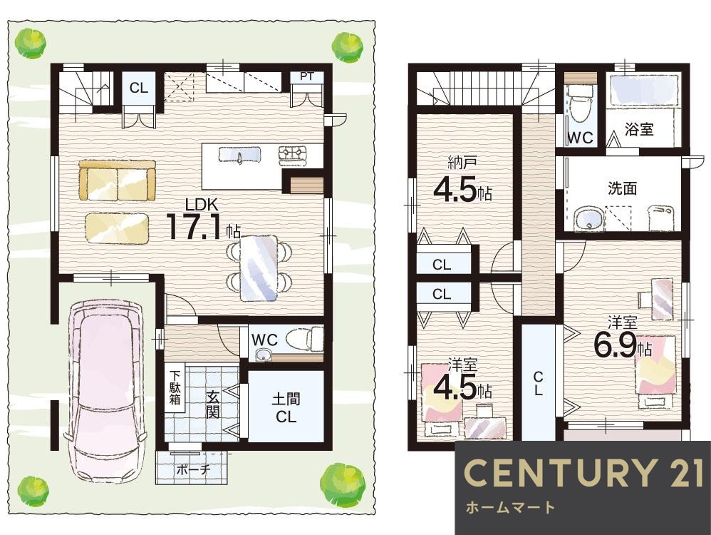 新築戸建 一戸建て尼崎市浜 全２邸の詳細情報 兵庫県尼崎市浜３ 写真16 センチュリー21ホームマート