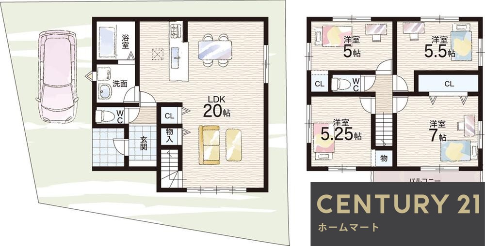 新築戸建 一戸建て下田部町２ 4298万円の詳細情報 大阪府高槻市下田部町２ 写真5 センチュリー21ホームマート