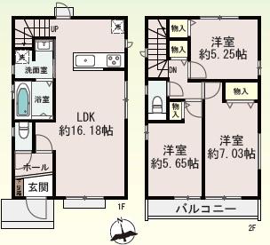 新築戸建 NEW一戸建て長尾東町１（長尾駅） 3690万円・3890万円の詳細情報 大阪府枚方市長尾東町１ 写真8 センチュリー21ホームマート