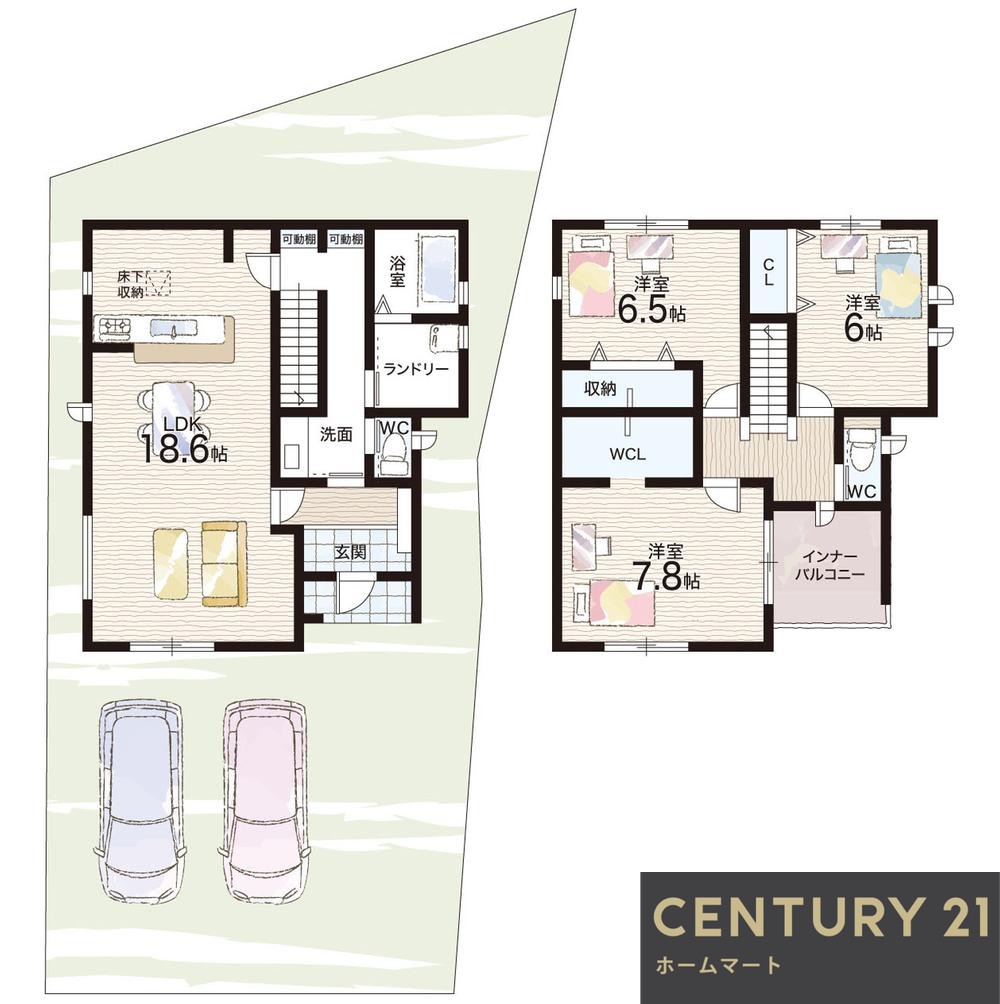 新築戸建 一戸建て上町（岸和田駅） 3480万円・3580万円の詳細情報 大阪府岸和田市上町 写真13 センチュリー21ホームマート