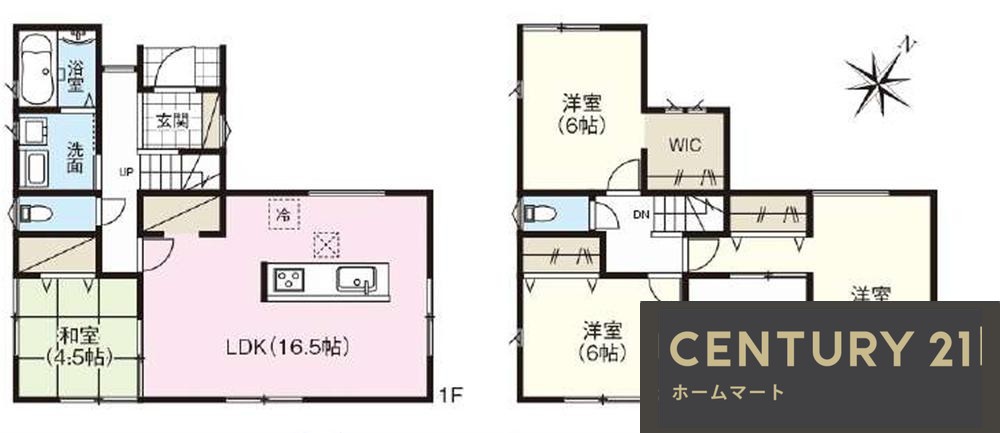 新築戸建 NEW一戸建て生駒市中菜畑2丁目 全2邸 一戸建て第2期の詳細情報 奈良県生駒市中菜畑２ 写真16 センチュリー21ホームマート