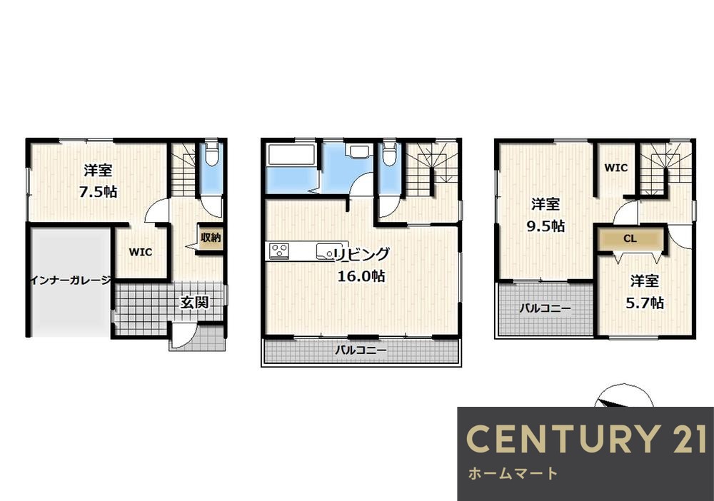 新築戸建 NEW一戸建て花園東町２（東花園駅） 3580万円の詳細情報 大阪府東大阪市花園東町２ 写真24 センチュリー21ホームマート