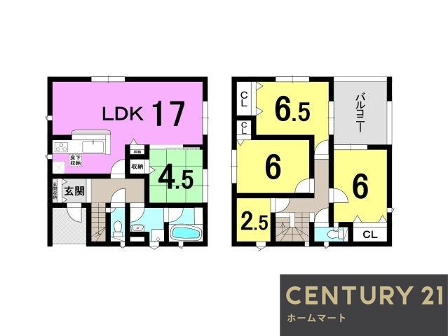 新築戸建 一戸建て上屋（野洲駅） 2580万円～2680万円の詳細情報 滋賀県野洲市上屋 写真24 センチュリー21ホームマート