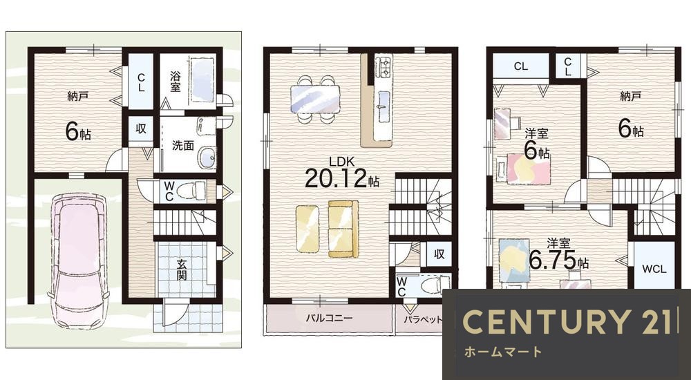 新築戸建 一戸建て河原城 2690万円の詳細情報 大阪府羽曳野市河原城 写真12 センチュリー21ホームマート