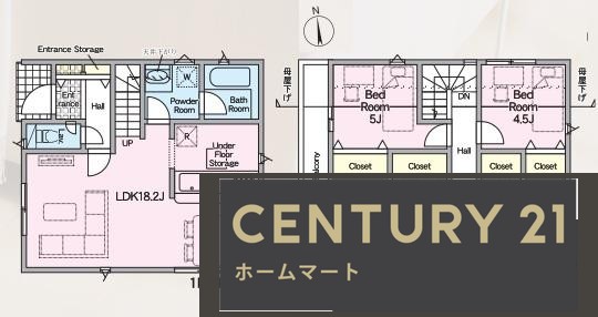 新築戸建 NEW一戸建て長尾台１（長尾駅） 3580万円・3680万円の詳細情報 大阪府枚方市長尾台１ 写真9 センチュリー21ホームマート