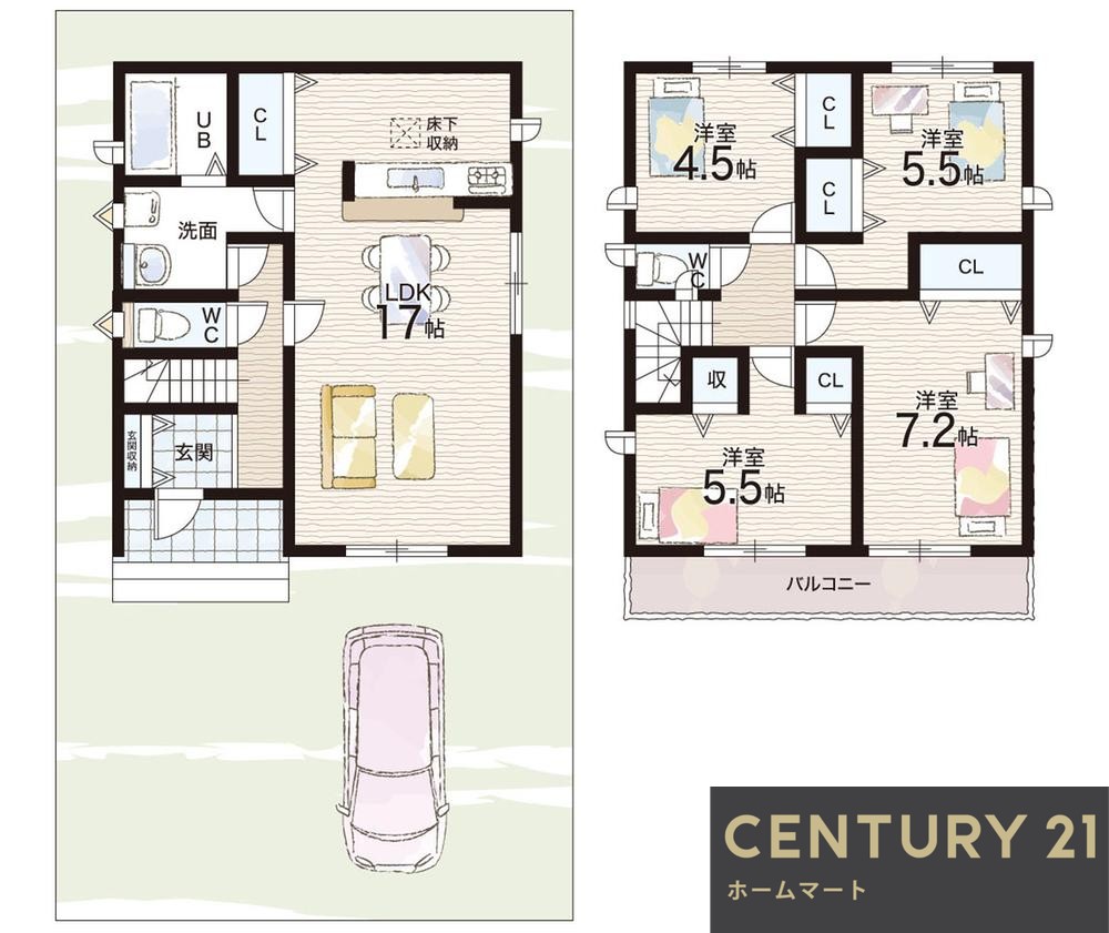 新築戸建 一戸建て寺田今橋（寺田駅） 3180万円の詳細情報 京都府城陽市寺田今橋 写真15 センチュリー21ホームマート