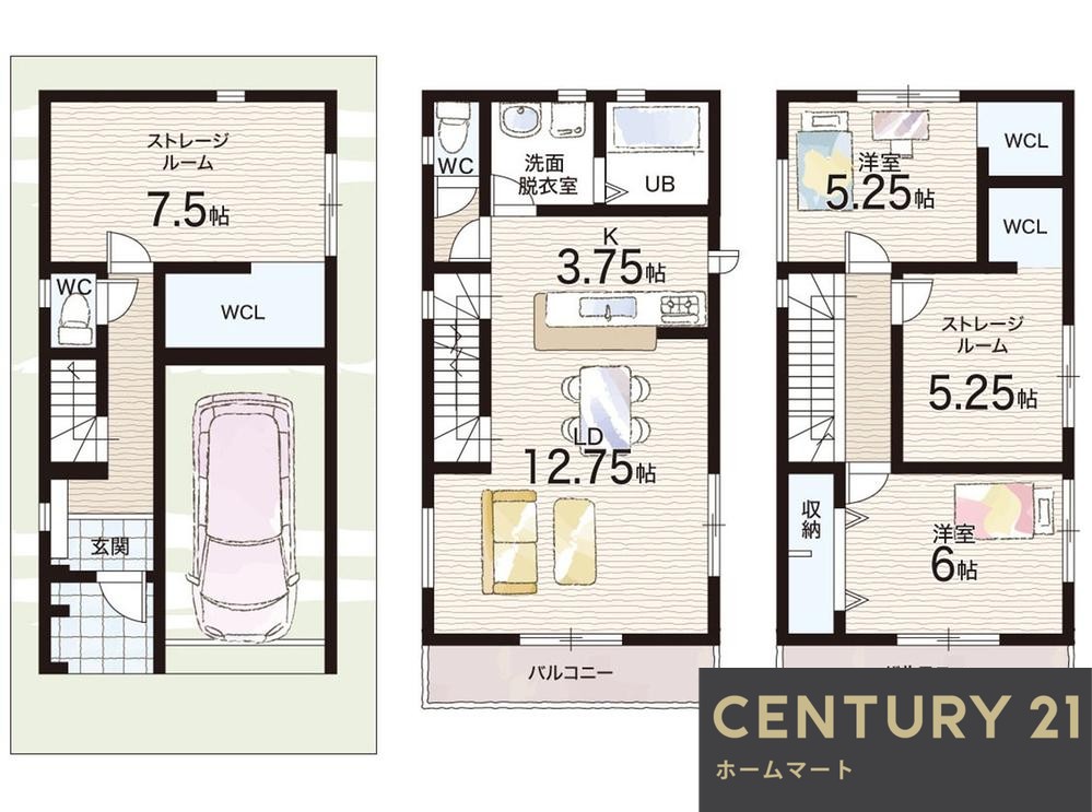新築戸建 一戸建て堺市堺区香ヶ丘町 全６邸 一戸建て第２期の詳細情報 大阪府堺市堺区香ヶ丘町１ 写真24 センチュリー21ホームマート
