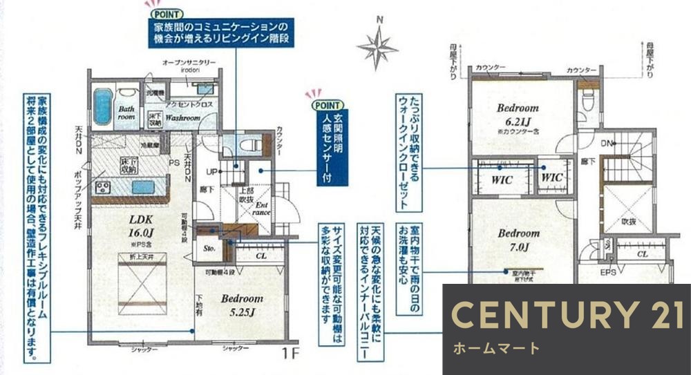 新築戸建 NEW一戸建て生駒市中菜畑2丁目 全6邸 一戸建ての詳細情報 奈良県生駒市中菜畑２ 写真14 センチュリー21ホームマート
