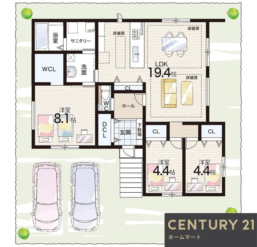 新築戸建 一戸建て唐櫃台４（唐櫃台駅） 3580万円の詳細情報 兵庫県神戸市北区唐櫃台４ 写真13 センチュリー21ホームマート