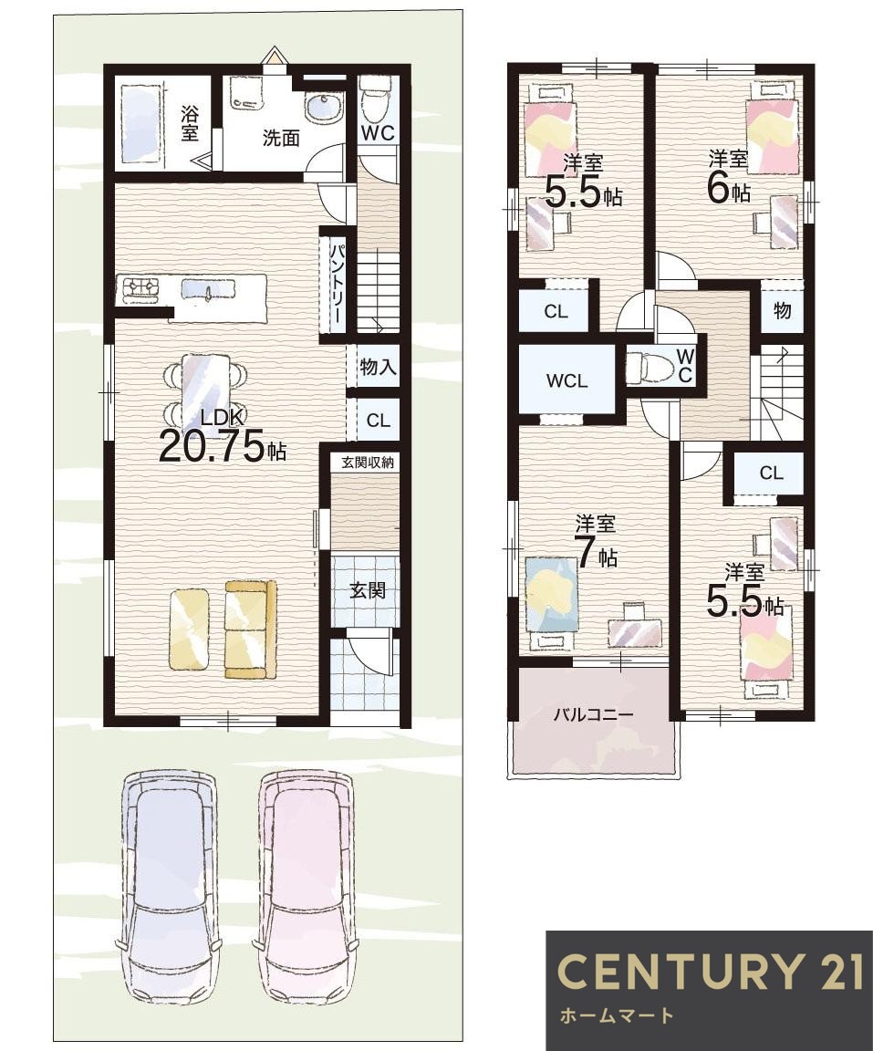 新築戸建 一戸建て向島庚申町（観月橋駅） 3498万円・3798万円の詳細情報 京都府京都市伏見区向島庚申町 写真13 センチュリー21ホームマート