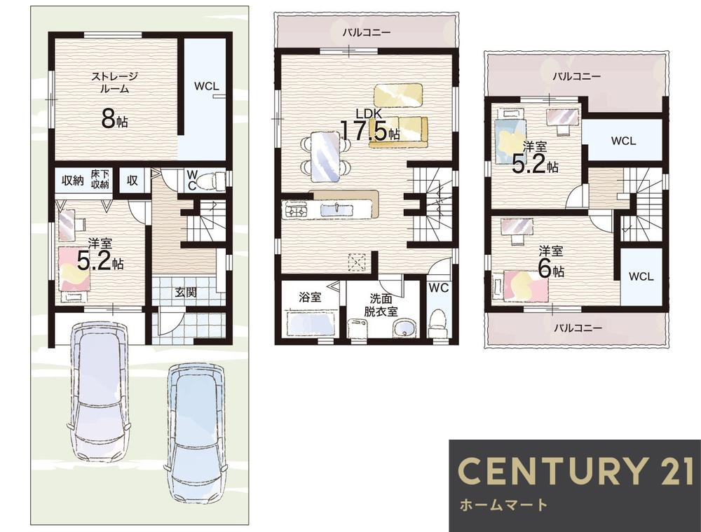 新築戸建 一戸建て小川５（恵我ノ荘駅） 3180万円の詳細情報 大阪府松原市小川５ 写真12 センチュリー21ホームマート