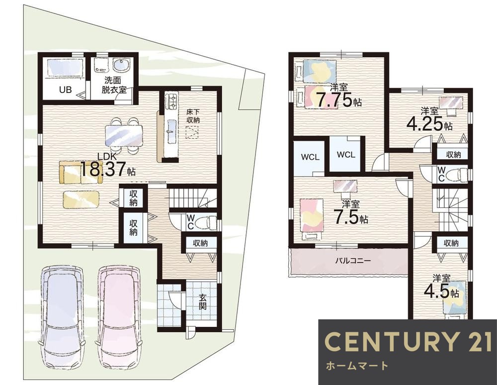 新築戸建 NEW一戸建て安倉南４ 3980万円～4280万円の詳細情報 兵庫県宝塚市安倉南４ 写真11 センチュリー21ホームマート