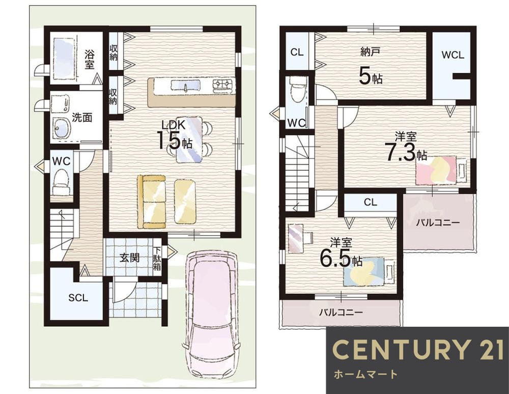 新築戸建 一戸建て寺田今堀（寺田駅） 3180万円の詳細情報 京都府城陽市寺田今堀 写真14 センチュリー21ホームマート