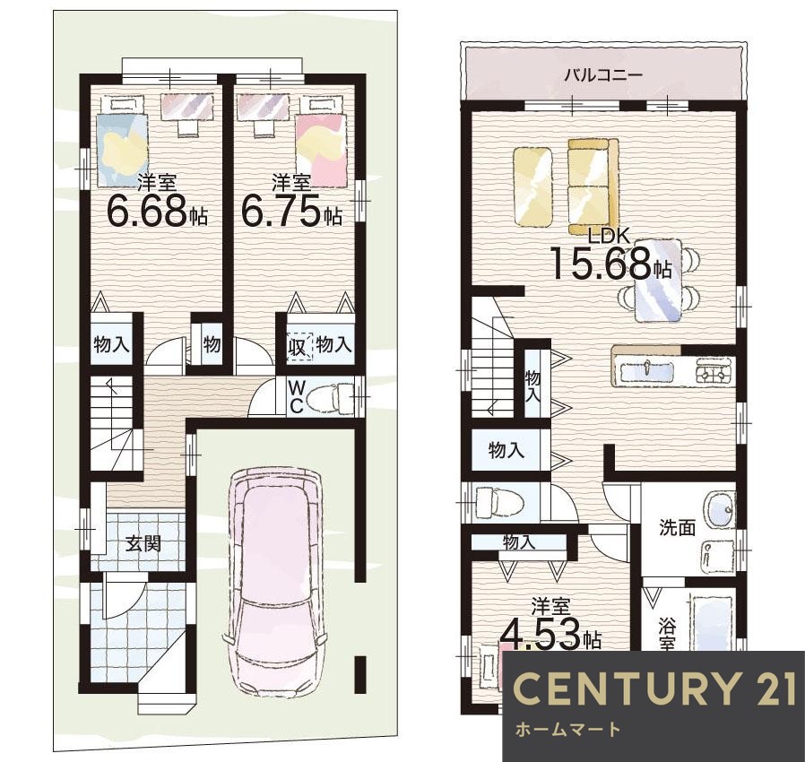 新築戸建 一戸建て大阪狭山市池尻北 全２邸 一戸建ての詳細情報 大阪府大阪狭山市池尻北１ 写真23 センチュリー21ホームマート