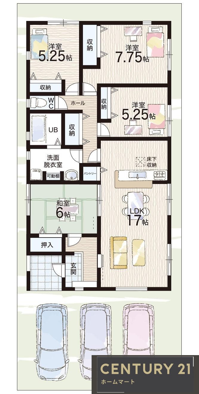 新築戸建 NEW一戸建て大字大豆越（巻向駅） 2980万円～3180万円の詳細情報 奈良県桜井市大字大豆越 写真15 センチュリー21ホームマート
