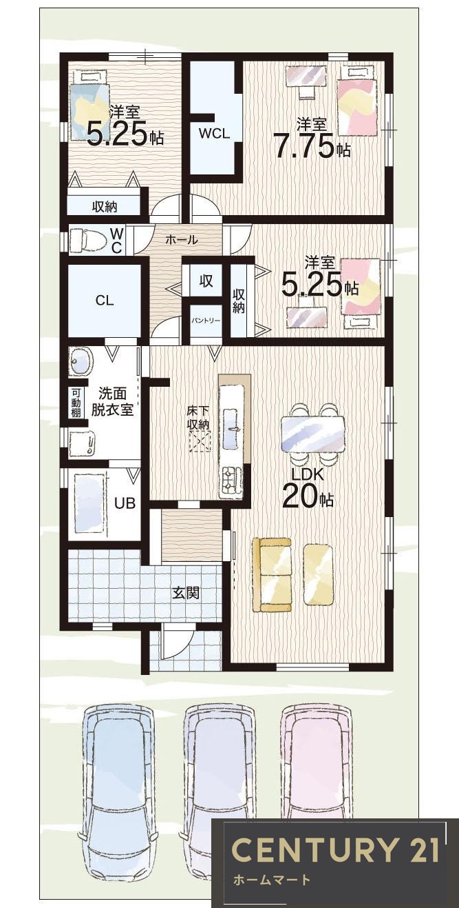 新築戸建 NEW一戸建て大字大豆越（巻向駅） 2980万円～3180万円の詳細情報 奈良県桜井市大字大豆越 写真16 センチュリー21ホームマート