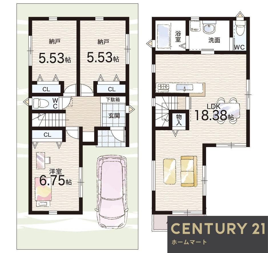 新築戸建 一戸建てFIRST - TOWN 尼崎市西難波町 第１５期 全１邸の詳細情報 兵庫県尼崎市西難波町２ 写真13 センチュリー21ホームマート
